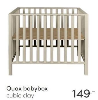 Baby & Tiener Quax babybox cubic clay aanbieding