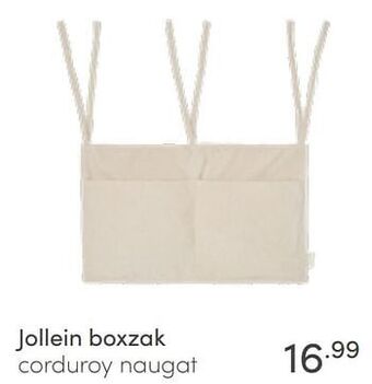 Baby & Tiener Jollein boxzak corduroy naugat aanbieding