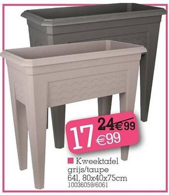 Yess Kweektafel aanbieding