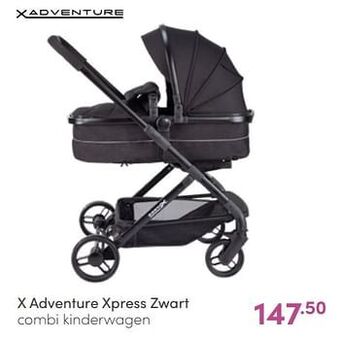 Baby & Tiener X adventure xpress zwart combi kinderwagen aanbieding