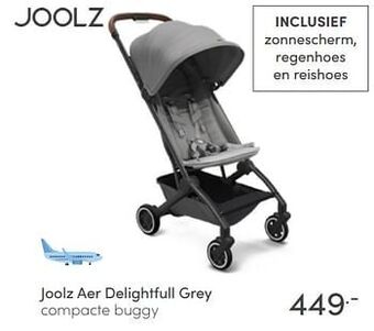 Baby & Tiener Joolz aer delightfull grey compacte buggy aanbieding