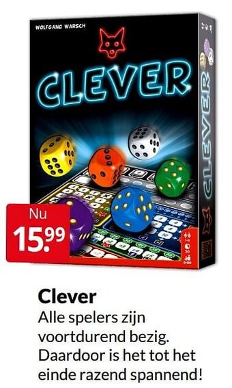 Boekenvoordeel Clever aanbieding
