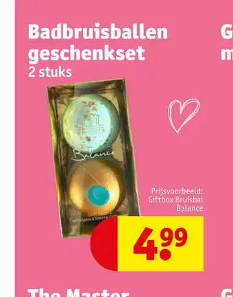 Kruidvat Badbruisballen geschenkset 2 stuks aanbieding