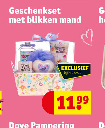 Geschenkset met blikken mand