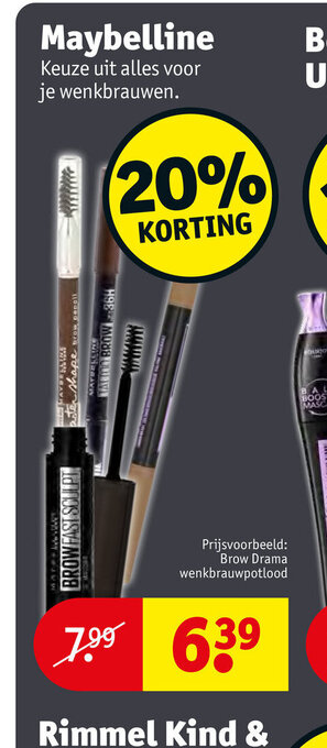 Kruidvat Maybelline aanbieding