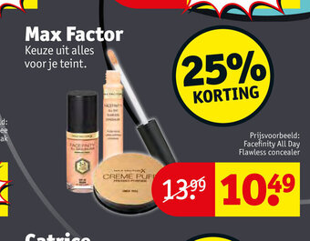 Kruidvat Max Factor aanbieding
