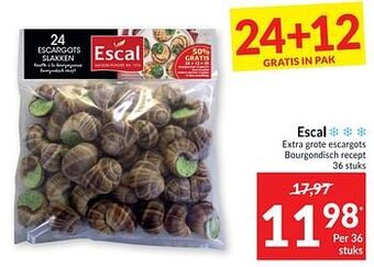 Intermarché Escal extra grote escargots bourgondisch recept aanbieding