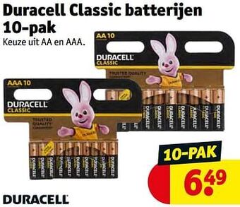 Kruidvat Duracell classic batterijen aanbieding