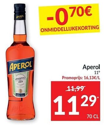 Intermarché Aperol aanbieding