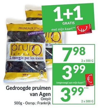Intermarché Gedroogde pruimen van agen ontpit aanbieding