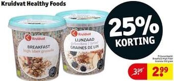 Kruidvat Breakfast high fiber granola aanbieding