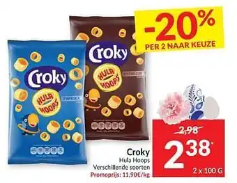 Intermarché Croky hula hoops aanbieding