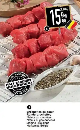 Cora Brochettes de boeuf runderbrochettes aanbieding