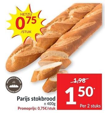 Intermarché Parijs stokbrood aanbieding