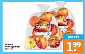 Albert Heijn Ah zoete kleine appeltjes aanbieding