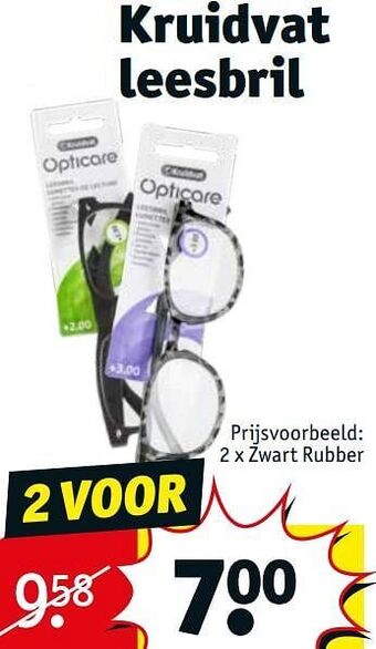 Kruidvat Kruidvat leesbril zwart rubber aanbieding