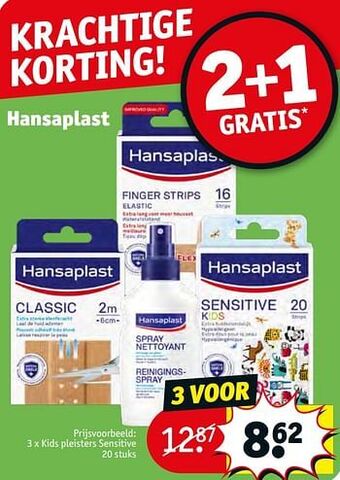 Kruidvat Kids pleisters sensitive aanbieding
