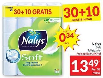 Intermarché Nalys soft toiletpapier aanbieding