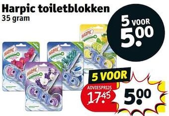 Kruidvat Harpic toiletblokken aanbieding