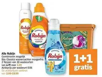 Albert Heijn Classics wasverzachter morgenfris aanbieding