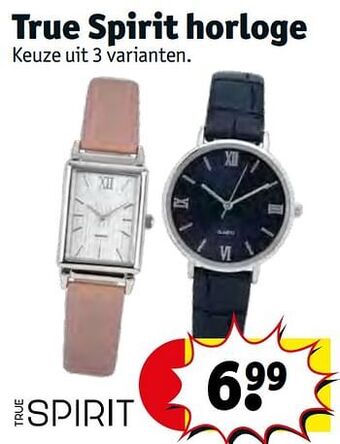 Kruidvat True spirit horloge aanbieding