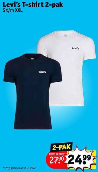 Kruidvat Levi’s t-shirt aanbieding