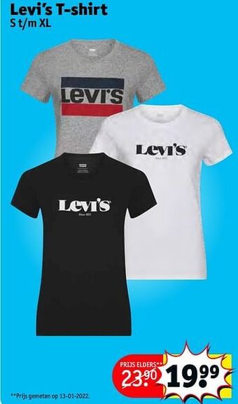 Kruidvat Levi’s t-shirt aanbieding