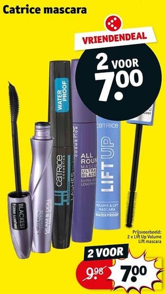Kruidvat Lift up volume lift mascara aanbieding
