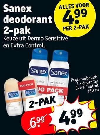 Kruidvat Deospray extra control aanbieding