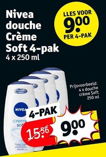 Kruidvat Douche crème soft aanbieding