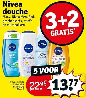 Kruidvat Douche natural oil aanbieding