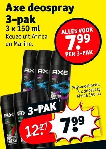 Kruidvat Deospray africa aanbieding