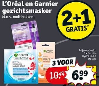 Kruidvat Garnier hydra bomb masker aanbieding