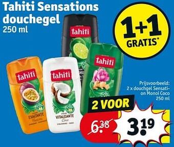 Kruidvat Douchgel sensation monoi coco aanbieding