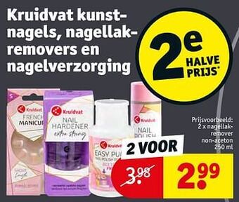Kruidvat Nagellakremover non-aceton aanbieding
