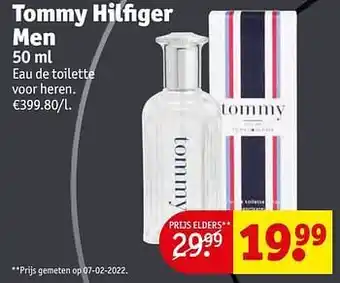 Kruidvat Tommy hilfiger men edt aanbieding