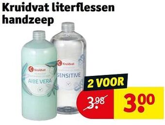 Kruidvat Kruidvat literflessen handzeep aanbieding