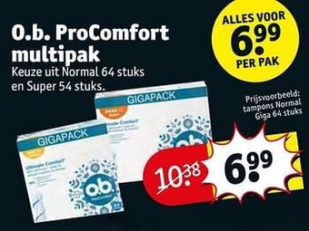 Kruidvat Tampons normal giga aanbieding