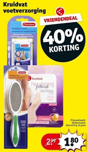 Kruidvat Voetenmasker nourishing aanbieding