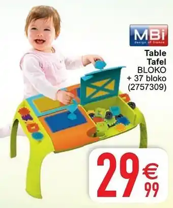 Cora Table tafel bloko aanbieding