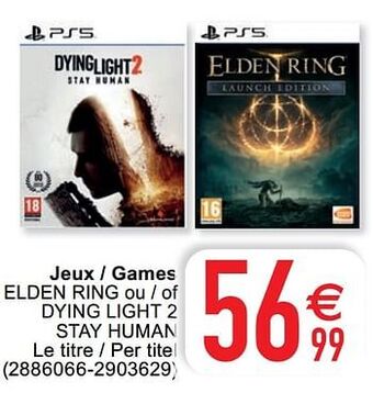 Cora Jeux - games elden ring ou - of dying light 2 stay human aanbieding