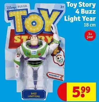 Kruidvat Toy story 4 buzz light year aanbieding
