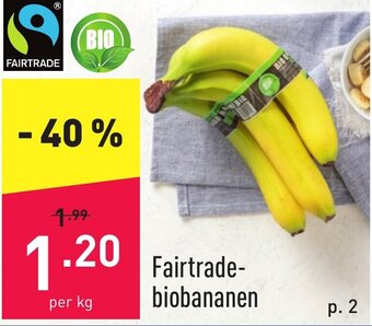 ALDI Fairtrade biobananen aanbieding
