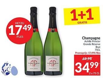 Intermarché Champagne achille princier grande réserve brut aanbieding