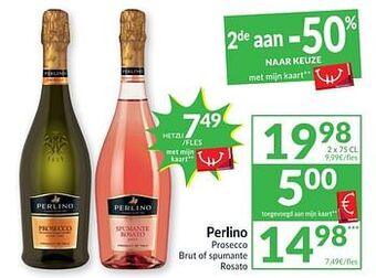 Intermarché Perlino prosecco brut of spumante rosato aanbieding
