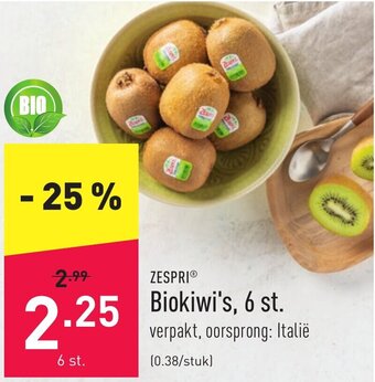 ALDI Zespri Biokiwi's, 6 st. aanbieding
