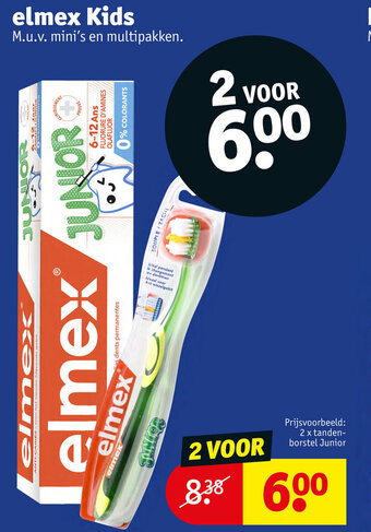 Kruidvat Elmex kids aanbieding