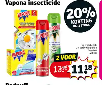 Kruidvat Vapona insecticide 400 ml aanbieding