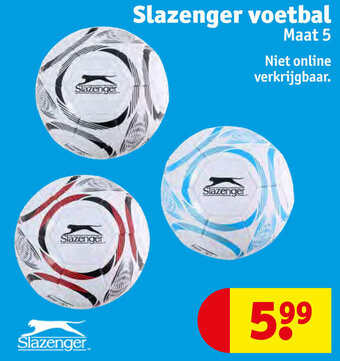 Kruidvat Slazenger voetbal aanbieding