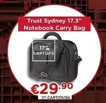 CompuDeals Trust sydney 17.3`` notebook carry bag aanbieding
